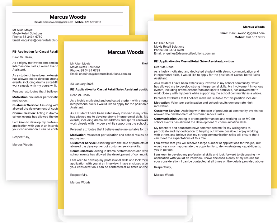 Cover Letter Preview